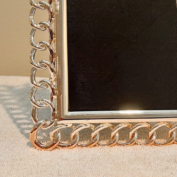 Ralph Lauren Silverplate 8 X 6 Gardiner Chain Link Cable Link Picture Frame - Picture 3 of 8